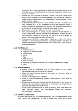 construidas sobre cimientos de sótanos. Dado que en contacto directo con el
suelo, pueden ser susceptibles a la humedad que m