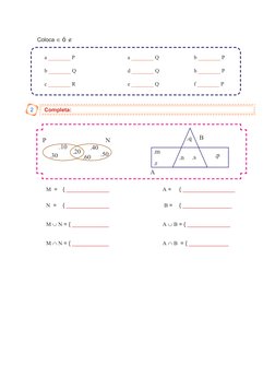 Unión e Intersección de Conjuntos para Niños | PDF | Enseñanza de ...