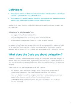 NMC Code: Delegation and Accountability | PDF | Midwife | Nursing