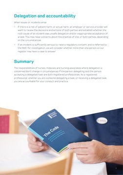 NMC Code: Delegation and Accountability | PDF | Midwife | Nursing