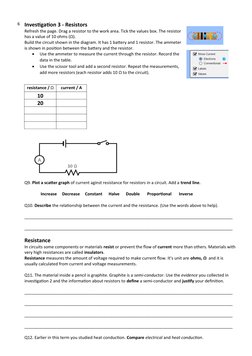 Lab Circuit Inquiry Answer Key Lab 7.2: Circuit Inquiry Guide | PDF | Electrical Resistance And ...
