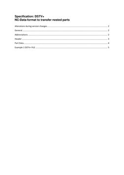 DSTV+ NC Data Format Specification | PDF | Ascii | File Format