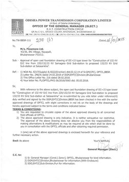 .-
ODISHA POWER TRANSMISSION CORPORATION LTMITED
(A Govt. of Odrsha Undertaking)
oFFrcE oF THE GENERAL MANAGER (ELECT.)
E. H.