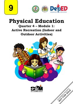 Q4 Physical Education 9 - Module 1 | PDF | Recreation | Outdoor Recreation