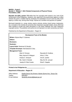 Q4 Physical Education 9 - Module 1 | PDF | Recreation | Outdoor Recreation