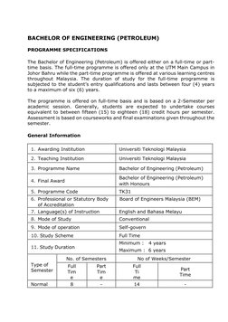 UTM Bachelor of Petroleum Engineering | PDF | Petroleum Reservoir ...