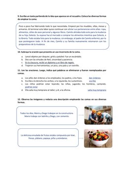 Ejercicios Prácticos sobre el Uso de la Coma | PDF | Coma | Oración ...