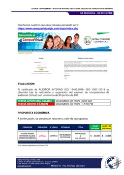 Global Training Colombia SAS 
Carrera 84 13b-80 Oficina 301 Cali - (57) 313 5320831 
Calle 93A 9A- 53