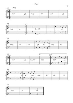 {
{
{
{
{
{
°
¢
™™
™™
Play
140
Am7
Fmaj7
G7
Am7
ü
†
™™
™™
146
Fmaj7
G7
G7
152
Fmaj7
G7
Am7
G7
Fmaj7
G7
°
¢
™™
™™
ü
†
™™
™™
1.