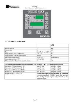 ES3000 Compressor Controller Manual | PDF | Switch | Menu (Computing)