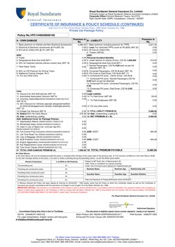 Royal Sundaram General Insurance Co. Limited
(Formerly known as Royal Sundaram Alliance Insurance Company Limited)
Corporate
