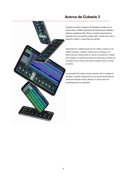 Acerca de Cubasis 3
¡Gracias por adquirir Cubasis 3 de Steinberg! Cubasis 3 es el 
secuenciador multitáctil optimizado de Ste