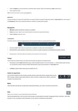 •
•
Nota: Para obtener más opciones, consulte el capítulo Herramientas.
Ajustar el longitud de su evento arrastrando el contr