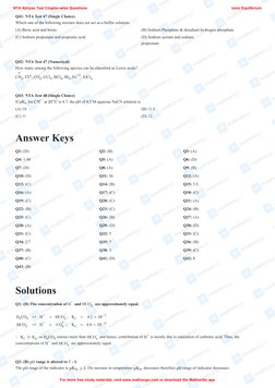 -
-
-
-
NTA Abhyas Test Chapter-wise Questions
Ionic Equilibrium
For more free study materials, visit www.mathongo.com or dow