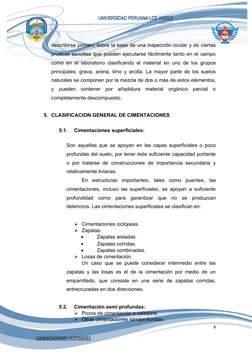 UNIVERSIDAD PERUANA LOS ANDES
describirse primero sobre la base de una inspección ocular y de ciertas
pruebas sencillas que p