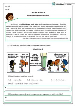 ESCOLA _____________________________________________________________________________ 
ALUNO _________________________________