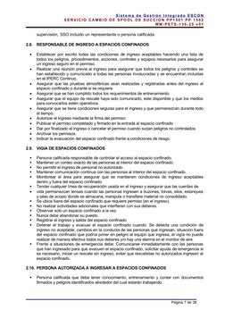 S i s t e m a d e G e s t i ó n I n t e g ra d o E S CO N
S E R V I C I O C A M B I O D E S P O O L D E S U C C I O