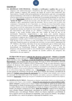 6 
EXEMPLOS: 
5.1. DESPESAS COM PESSOAL - Permite a verificação e análise dos gastos da 
empresa com salários/encargos e be