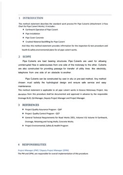 Pipe Culvert Construction Method Statement | PDF | Concrete | Quality ...