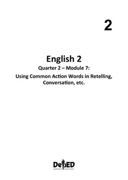 Grade 2 Action Words Module | PDF | Foods