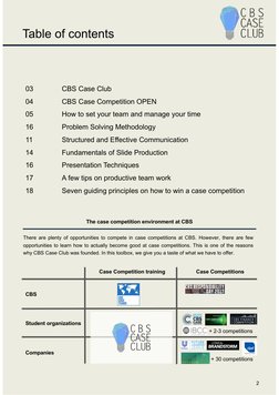 CBS Case Competition Toolbox Guide | PDF | Hypothesis | Deductive Reasoning