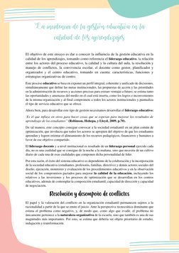 Incidencia de la gestión educativa | PDF | Maestros | Liderazgo