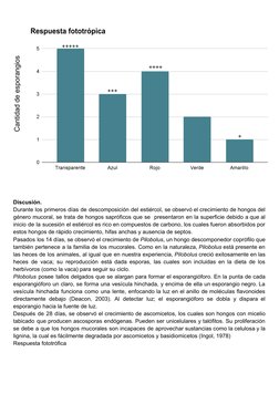 Discusión.
Durante los primeros días de descomposición del estiércol, se observó el crecimiento de hongos del
género mucoral,