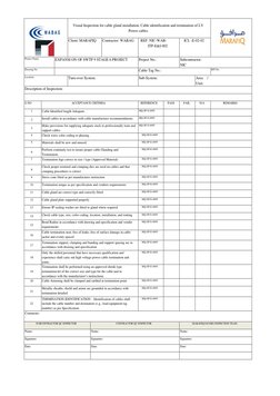 LV Cable Inspection and Testing ITP | PDF | Specification (Technical ...