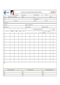 LV Cable Inspection and Testing ITP | PDF | Specification (Technical ...