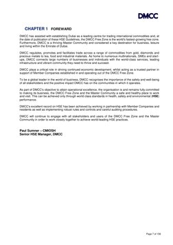 Page 7 of 156 
 
 
CHAPTER 1 FOREWARD 
DMCC has assisted with establishing Dubai as a leading centre for trading internatio