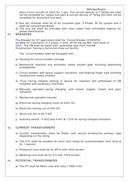 11kV RMU Technical Specifications | PDF | Switch | Alternating Current
