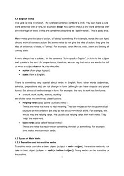 Basic English Grammar Guide | PDF | English Grammar | Verb