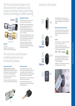 14
15
Electronic cylinders / Wall readers
IDENTIFICATION TECHNOLOGY
Reading and Writing contact chip (R/W):
collecting