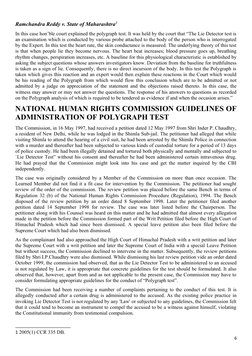 NHRC Guidelines on Polygraph Testing | PDF | Polygraph | Right To Silence