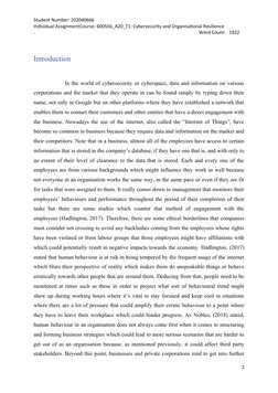 Student Number: 202040666
Individual AssignmentCourse: 600556_A20_T1: Cybersecurity and Organisational Resilience