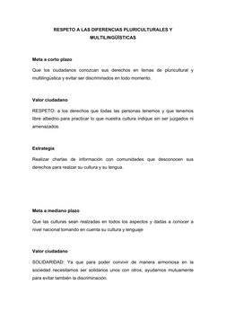 Respeto a las Diferencias Culturales y Lingüísticas | PDF | Tecnología