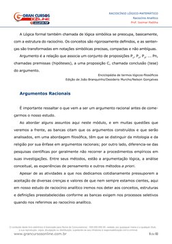 (http://www.grancursosonline.com.br)9 de 93
RACIOCÍNIO LÓGICO-MATEMÁTICO
Raciocínio Analítico
Prof. Josimar Padilha 
www.gra
