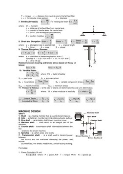 Machine Design Formulas and Calculations | PDF | Gear | Axle