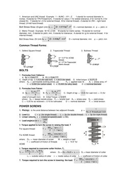 Machine Design Formulas and Calculations | PDF | Gear | Axle
