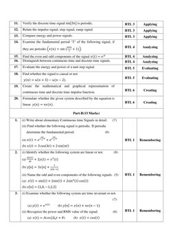 Signals and Systems Question Bank | PDF | Fourier Transform | Laplace ...