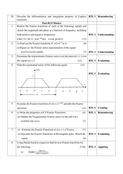 Signals and Systems Question Bank | PDF | Fourier Transform | Laplace ...