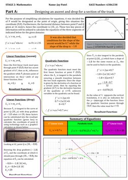 STAGE 2: Mathematics                              Name: Jay Patel                                       SACE Number: 638623H