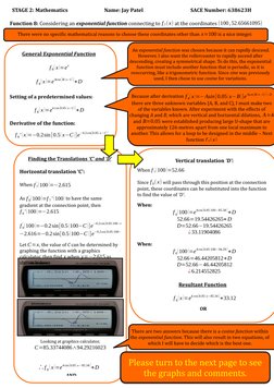 STAGE 2: Mathematics                              Name: Jay Patel                                       SACE Number: 638623H