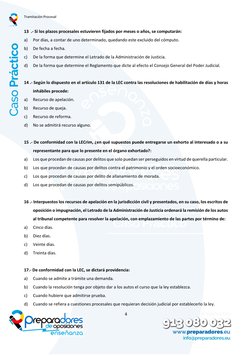 Tramitación Procesal  
 
4 
 
 
 
13  .- Si los plazos procesales estuvieren fijados por meses o años, se computarán: 
a) 
Po