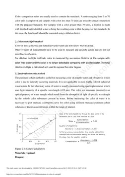 Color Determination in Water Samples | PDF | Spectrophotometry | Water ...