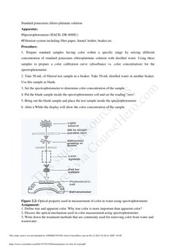 Color Determination in Water Samples | PDF | Spectrophotometry | Water ...