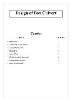 Box Culvert Design and Components Guide | PDF | Bridge | Pressure