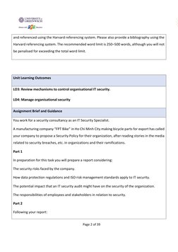 Page 2 of 39 
 
and referenced using the Harvard referencing system. Please also provide a bibliography using the 
Harv