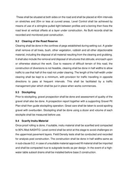 These shall be situated at both sides on the road and shall be placed at 40m intervals 
on stretches and 20m or less at curv