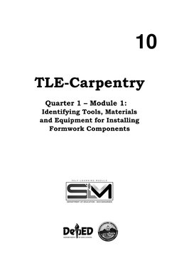 TLE Carpentry Grade 10 Module 1 | PDF | Carpentry | Drill